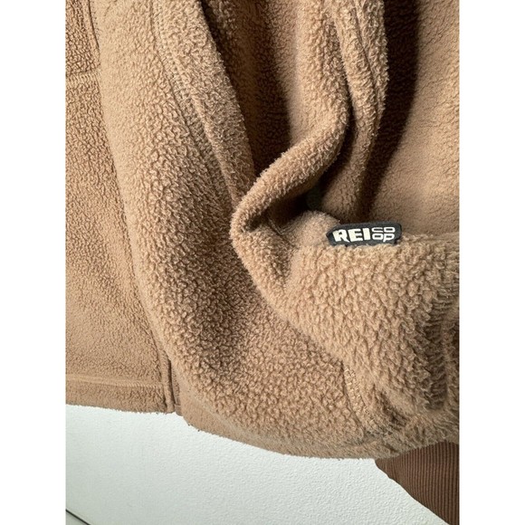 REI Co-Op Sweater Fleece Full Zip Brown Outdoor Jacket Mens Size Medium EUC - Picture 2 of 16